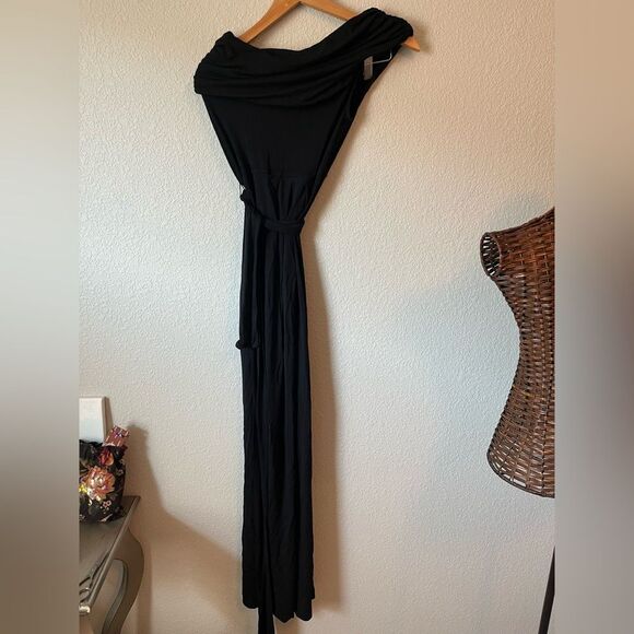 Isabella Oliver A Pea in the Pod Maternity one Shoulder Floor Length Dress sz 4 - Picture 5 of 6